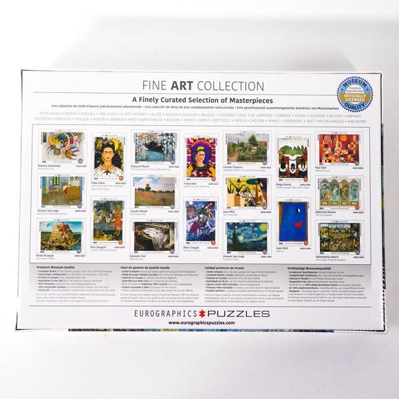 Art Collection Vincent Van Gogh Starry Night 1000 Piece Jigsaw Puzzle 73x92c NIB - Picture 2 of 4